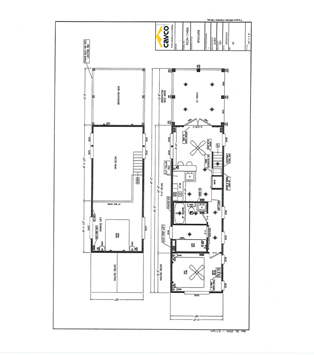 KOA-1146A deck and loft tiny home floor plan preview