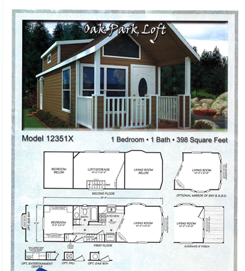 Oak Park Loft 12351X tiny home brochure preview