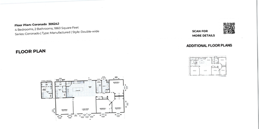 Coronado 30624J manufactured home floor plan preview